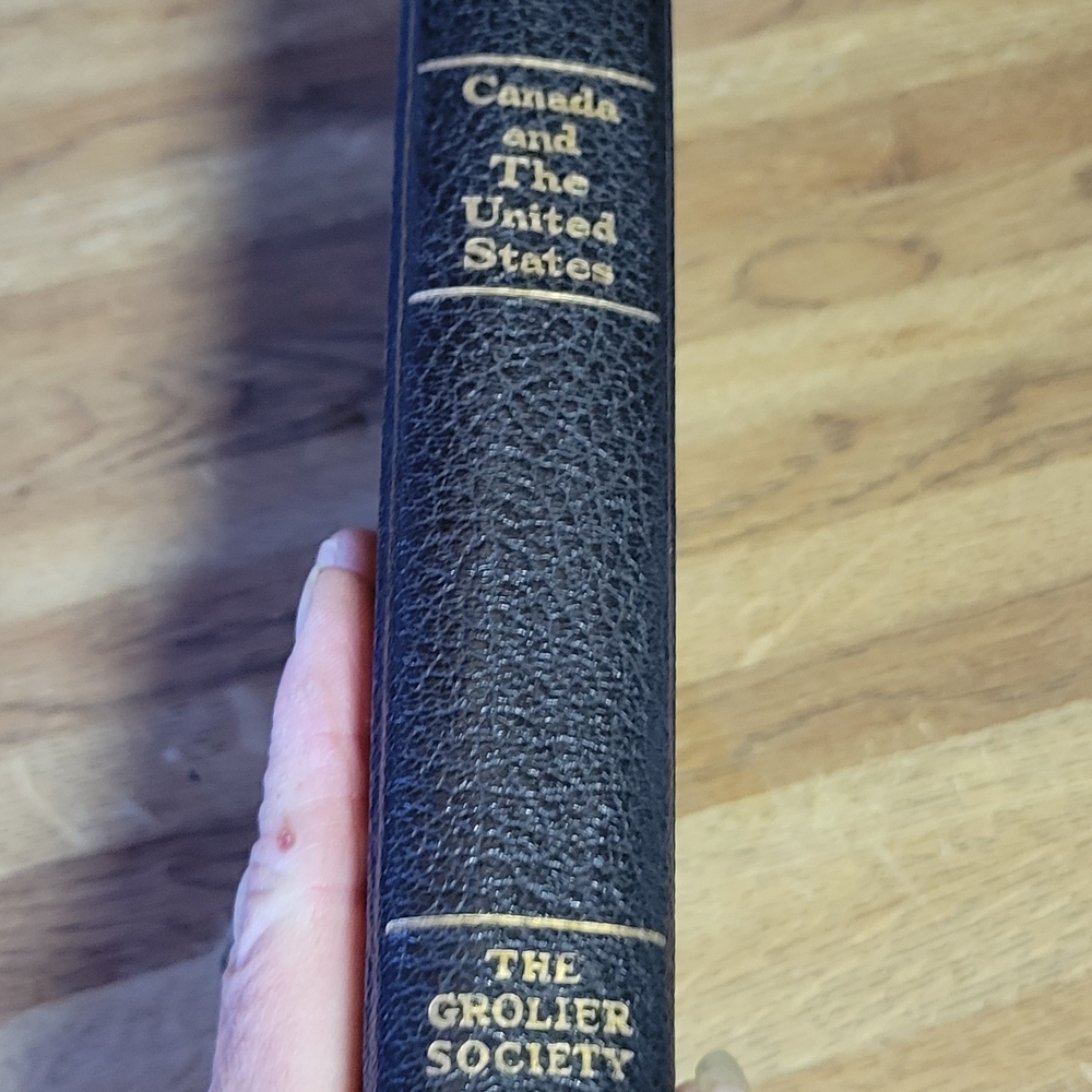 Black Leather Bound Book by The Grolier Society